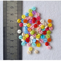 Пуговки разноцветные 6мм