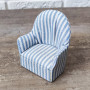 Кресло для кукол Голубая полоска